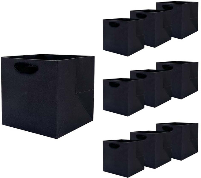 세모쇼핑백 두꺼운 정사각 쇼핑백 10매세트 바닥넓은 종이가방 선물용 종이쇼핑백 답례품 종이백 도시락 가방 미니 대형, @블랙10매입@