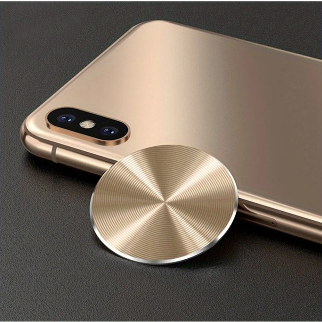 비엘스키 휴대폰 마운트 자동차 홀더 자석 플레이트 금속 스티커, 1개, 폰홀더골드 BL00358