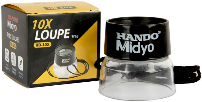 10배 루페 확대경 HD-10X 경제형 한도 분해경 형상 검사 돋보기