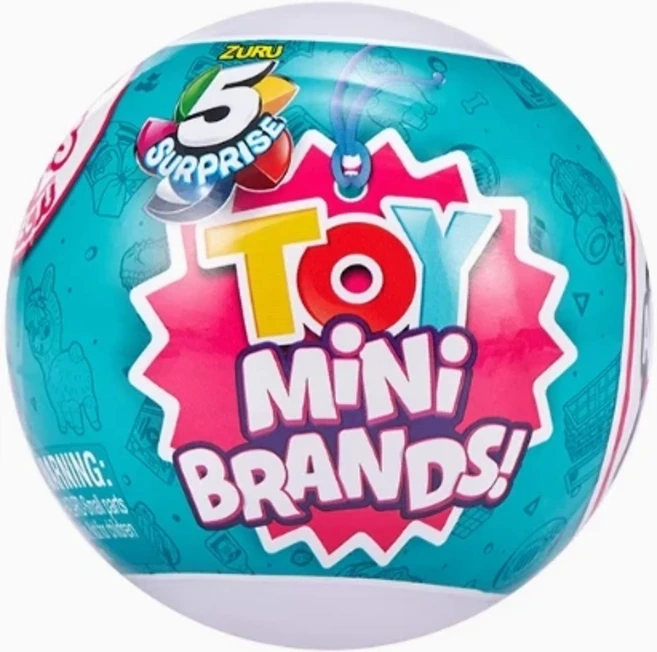 미니 브랜드 시리즈 ZURU 블라인드 박스 장난감 어른 어른 소녀용 미니 생일 선물 5 서프라이즈 장난감, 02 1PCS