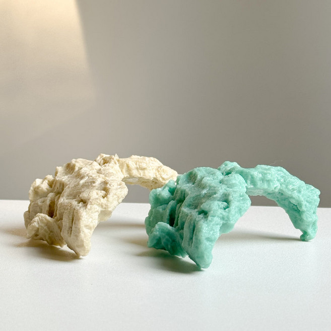 NRC 인조코르크보드 터널 크레스티드게코 은신처 숨숨집 파충류하우스 백업 c1 파랑블루, 1개