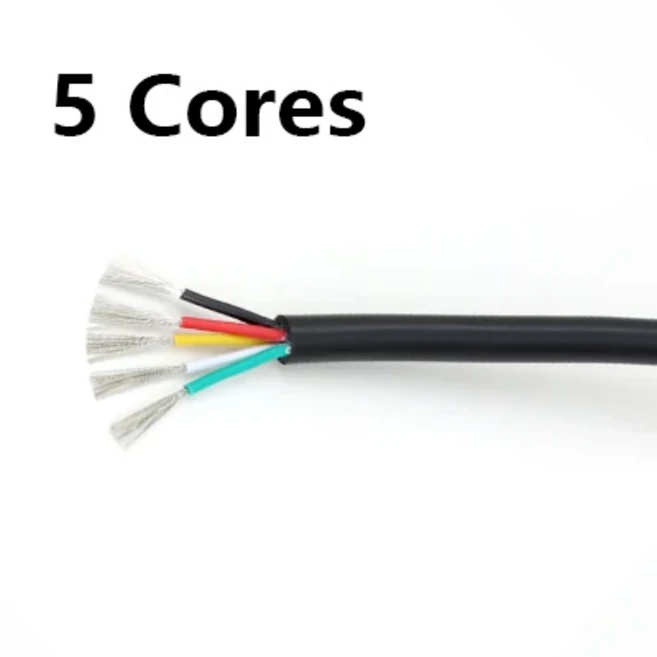 신호 제어 와이어 채널 오디오 전원 케이블 UL2464 피복 2-10m 30 28 26 24 22 20 18 16 14AWG 2 3 4 5 6, 01 22AWG, 03 2 Meters, 04 5 Cores