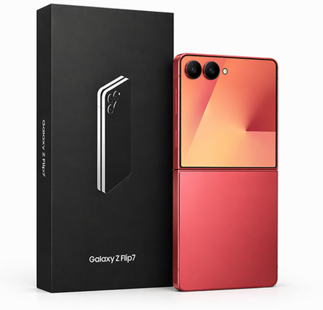 삼성전자 갤럭시 Z플립7, 코랄 레드, 256GB