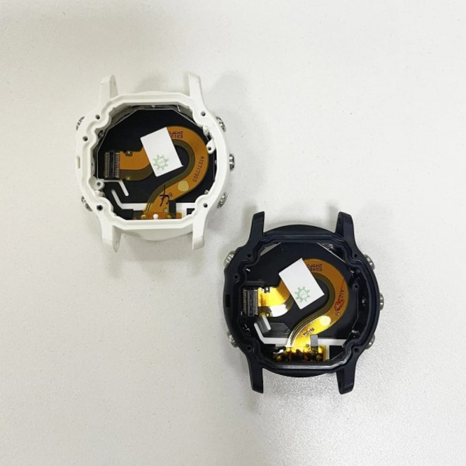 GARMIN Fenix ​​6s 1.2 인치LCD 디스플레이 화면 디지타이저 패널 부품 교체 수리 용 42mm 커버 케이스, 01 Black