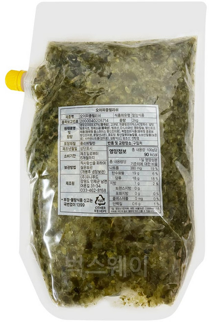 벅스웨이 렐리쉬 오이피클(다진피클) 절임, 2kg, 1개