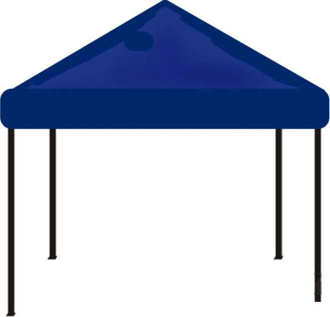 PEITRON 客廳帳 露營帳 炊事帳 遮雨棚 遮陽棚 活動帳, 深藍 3M*3M, 深藍