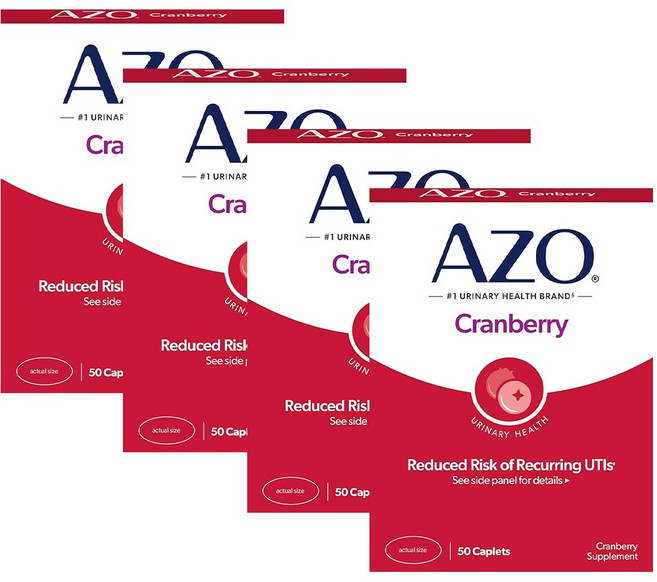 Azo 유리너리 트랙 헬스 크랜베리 50정, 4개