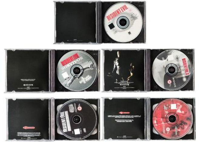 PS1 Residentevil 시리즈 PAL 전체 수동 디스크 복사 게임 잠금 해제 콘솔 Station1 레트로 광학 드라이버 비디오 게임 부품, 1)With manual, 1개