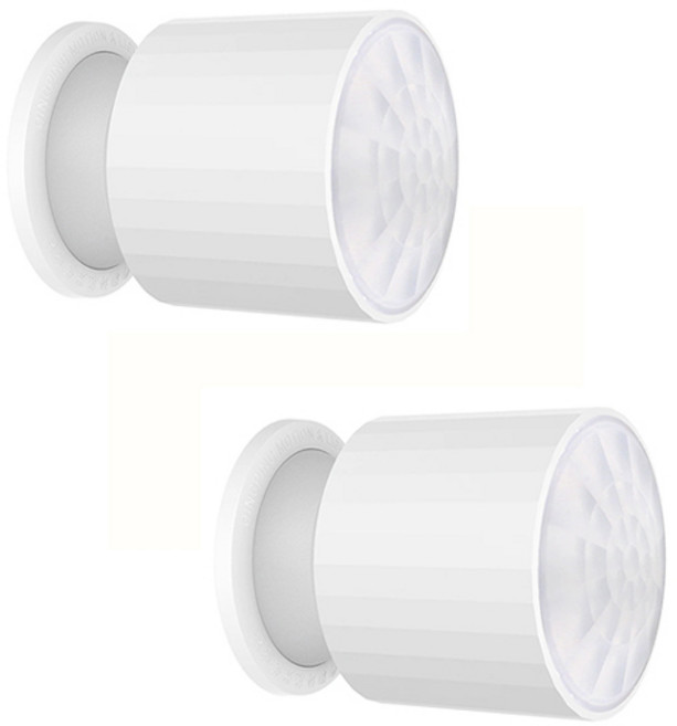 Qingping 액션 주변 광 센서 스마트 인체 센서 PIR 모션 보안 무선 연결 HomeKit 스레드와 작동, [01] 2pcs, 2) 2pcs