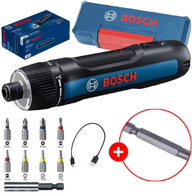 보쉬고3plus 3.6V 충전 미니 스크류 드라이버 3세대 BOSCH GO 3PLUS, 1개, 충전식 비트