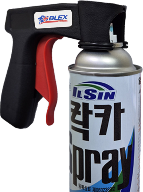 일신 락카 페인트 스프레이+건 세트 색상선택, 1세트, 420ml, 아이보리색