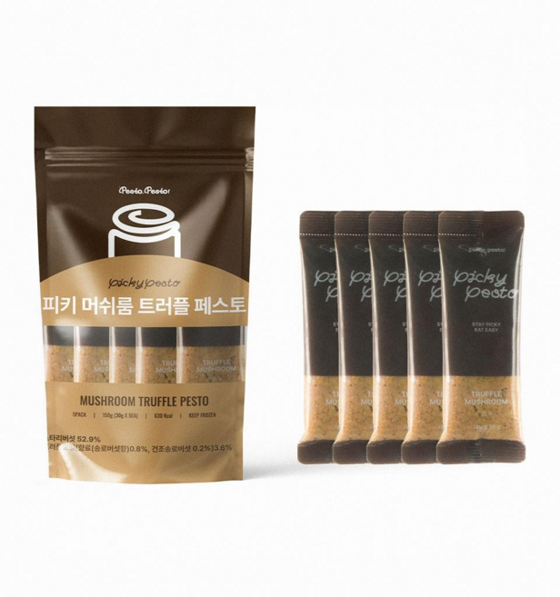 [페스토페스토] 피키 소포장 비건 머쉬룸 트러플 페스토 150g (30gx5ea), 30g, 5개