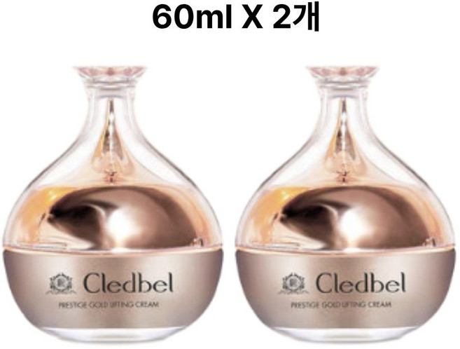 끌레드벨 프레스티지 골드 리프팅 크림 60ml X 2입, 2개, 60g