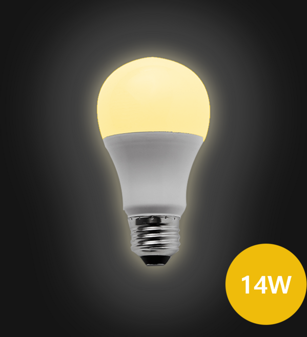 e26 소켓 LED 전구 14W 전구색(주황색빛 3000K), 45개