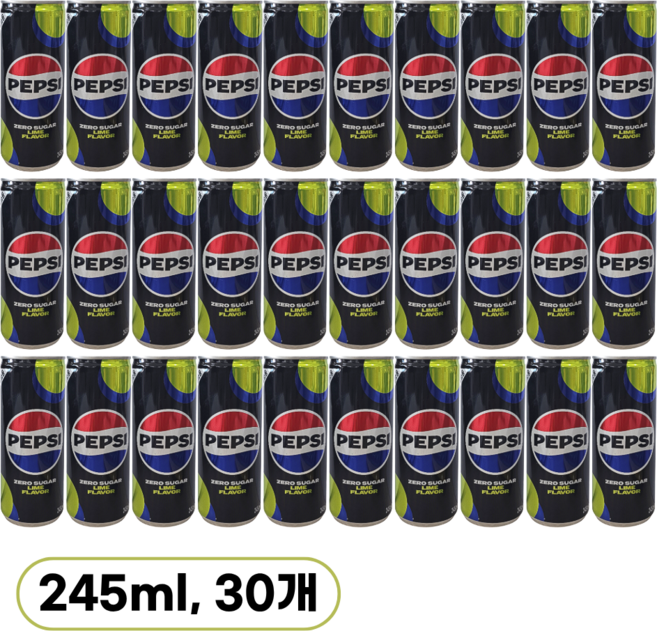 펩시 제로 업소용, 245ml, 30개