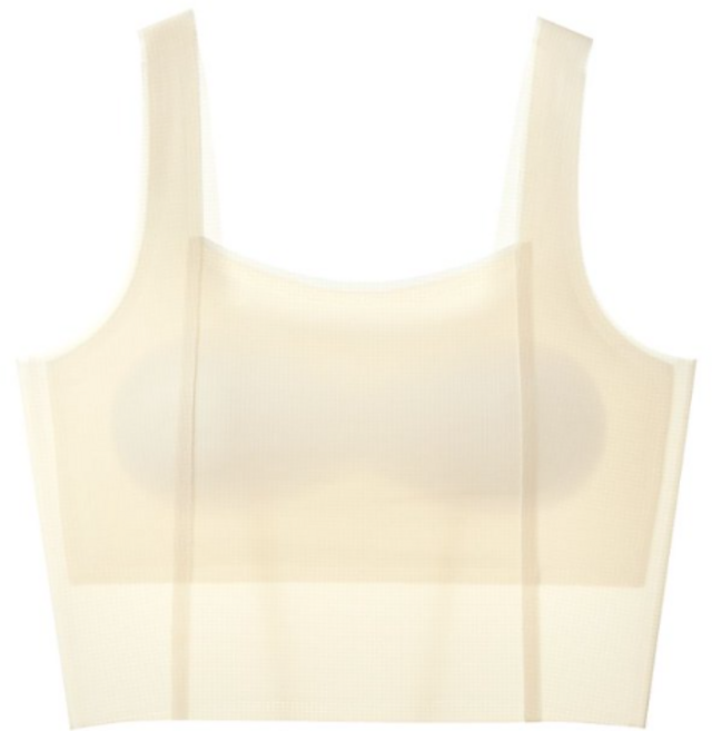 슈브레 가볍고 편안한 착용감 중간 기장 2단계 주니어브라 심리스 노와이어 패드 와이어 밴드 어깨끈 초등 여아 청소년 브라 런닝