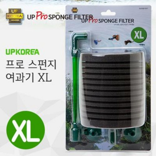 UP 프로스펀지여과기XL 구피어항, 1개