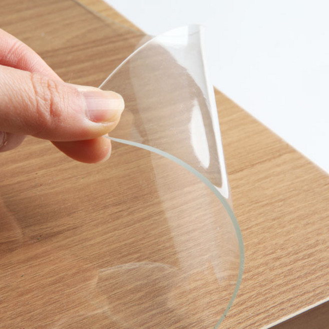 수축 없는 두께 2mm 유리 대용 식탁 테이블 피죤 투명매트, 120*240cm