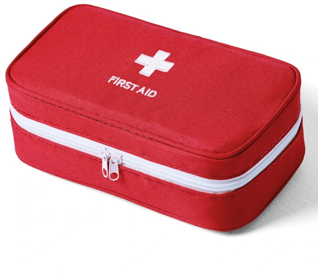 휴대용 구급 파우치 여행용 파우치, 1개, 레드 - 쿠팡