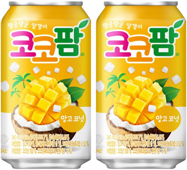 코코팜 망고코넛, 340ml, 6개