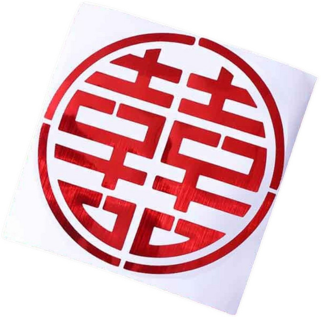 雙喜貼紙, 紅色