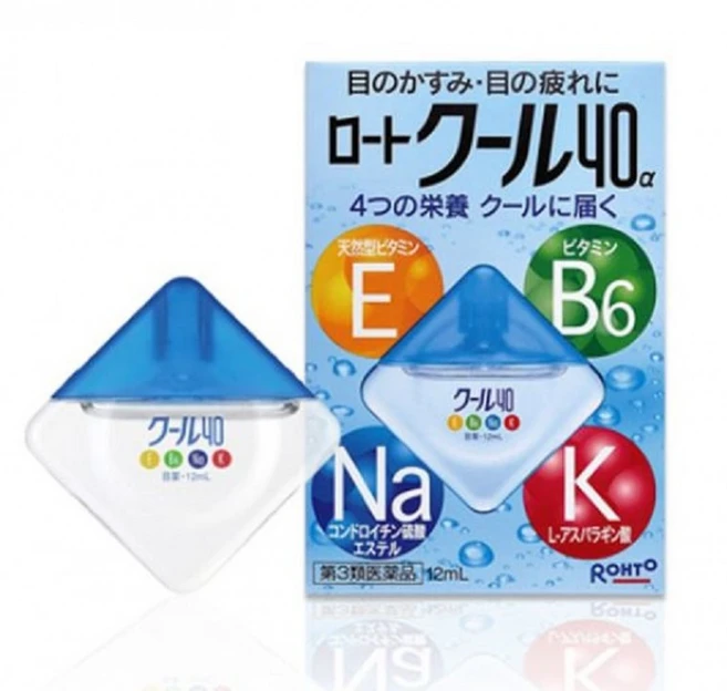 로토쿨 40 알파 일본안약 12ml 눈에 필요한 영양소보충 눈피로 충혈 눈병예방, 1개, 1정 - 쿠팡