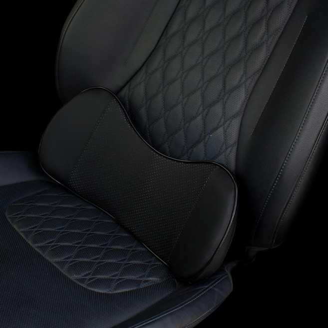 BMW X3 차량용허리받침대 차량용쿠션 호환, 브라운, 1개