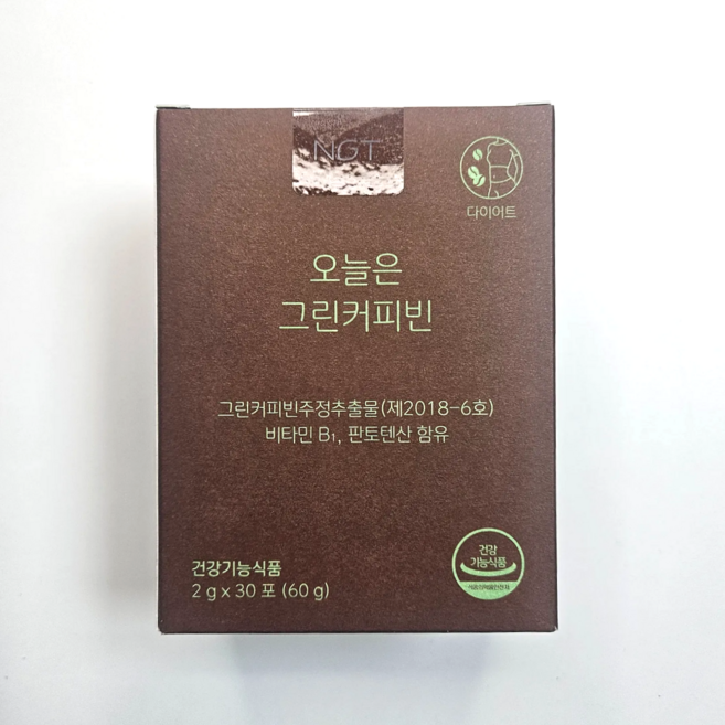 오늘은 그린커피빈 30포 / naturalgoodthings 비타민B1 판토텐산 함유, 30회분, 2박스