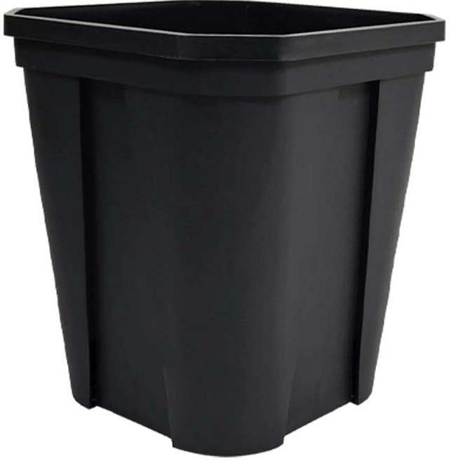 영농사 칼라 사각 슬릿화분 블랙 대형 슬릿분, 1개