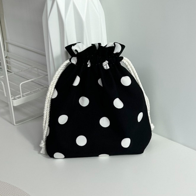 유스토어 핸드메이드 땡땡이 복조리 파우치