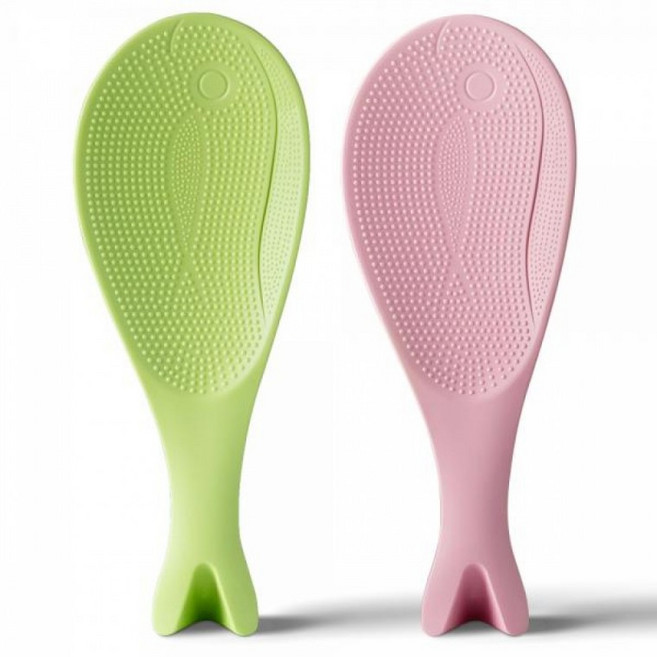 스탠딩 생분해 고래 귀여운 밥주걱, 고래 밥주걱 핑크