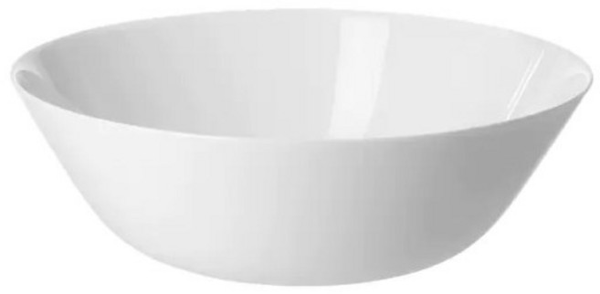 강화유리 화이트 파스타 그릇 비빔밥 국수 대형 냉면기 큰 면기 라면 덮밥 볼, 1개