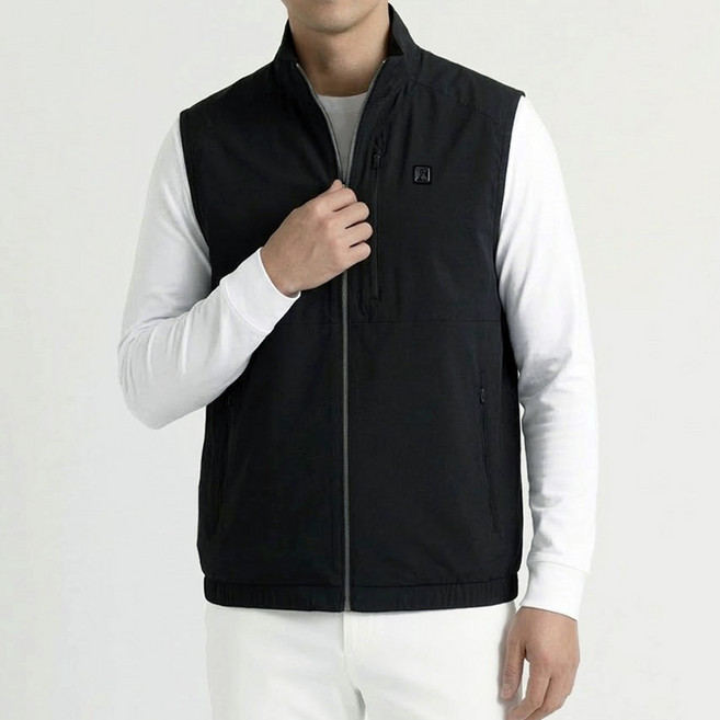 김영주스포츠 남성 고신축조끼 KRMV6150 하이넥 집업 봄 여름 가을 경량베스트 골프 등산 트래킹 캠핑 데일리