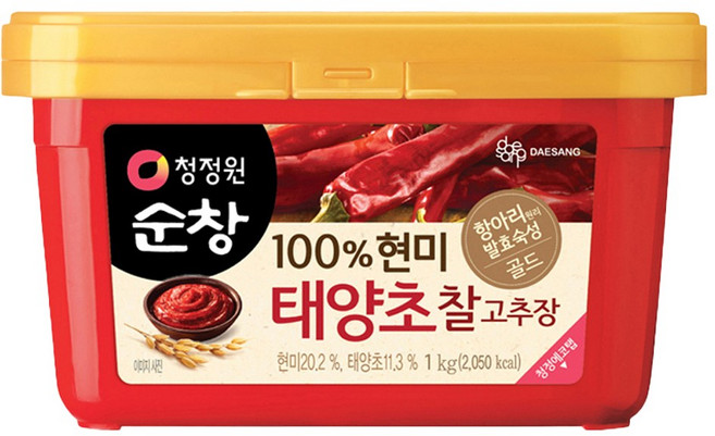 청정원순창 100% 현미 태양초 찰고추장, 1kg, 1개