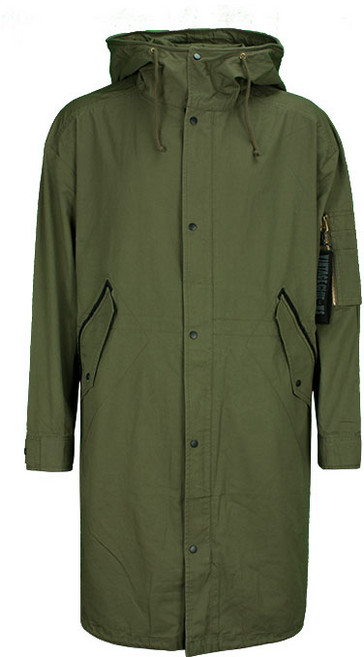 카키 오버사이즈 롱 야상_BAYSM03_KAHKI