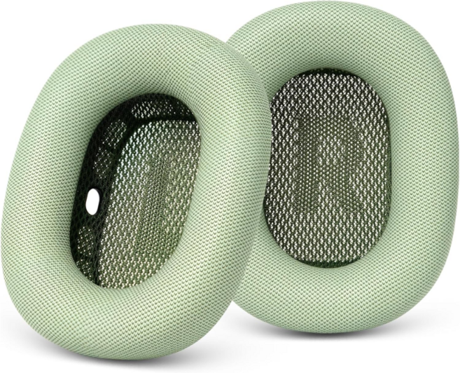 에어팟 맥스 와 호환되는 호환 상품 에어팟맥스이어패드 이어패드 헤드셋 커버 귀마개 헤드폰 이어폰 커버 헤드폰캡 호환 상품에어팟맥스이어쿠션 AirPods Max 이어패드, 초록, 1개