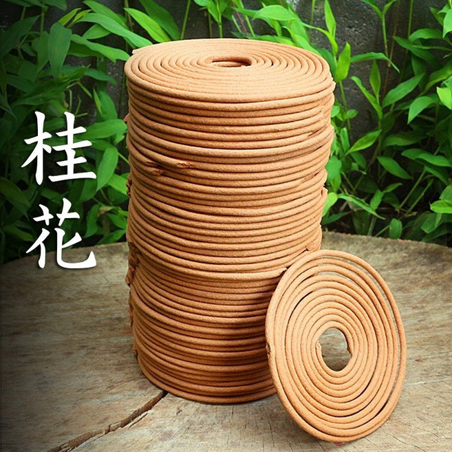 雨林薰舍 4小時盤香 桂花 香環 大盤香, 桂花120盤(黃罐)