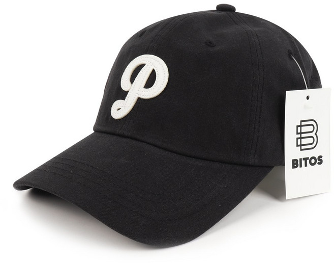 비토스 국내제작 파스텔 P 패치 볼캡 야구모자 커플 데일리모자
