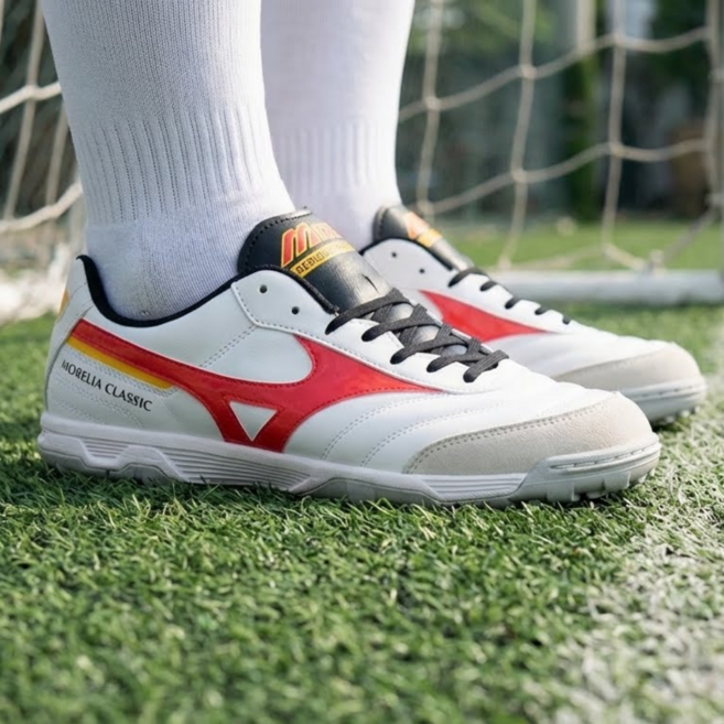 미즈노 모렐리아 살라 클래식 TF 풋살화 인조잔디 맨땅 용 풋살화 쿠셔닝 발편한 운동화