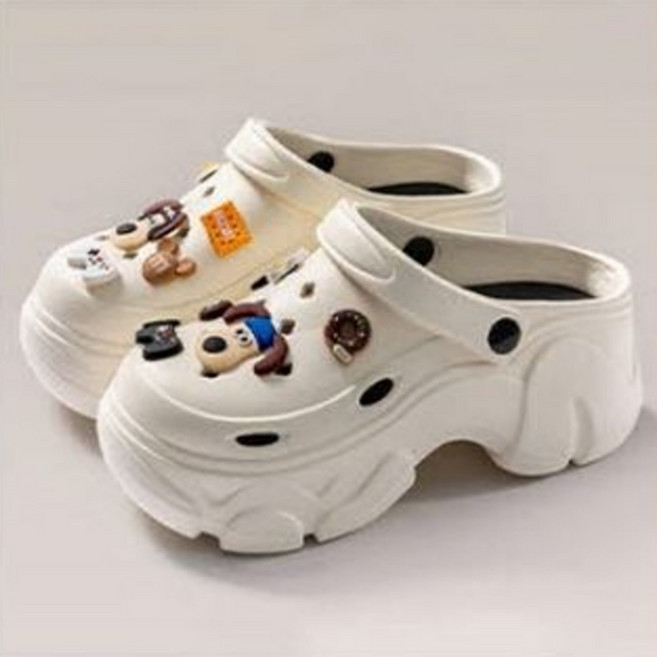 모든팡팡 통굽 키높이 7센치 간호화 실내화 슬리퍼 샌들