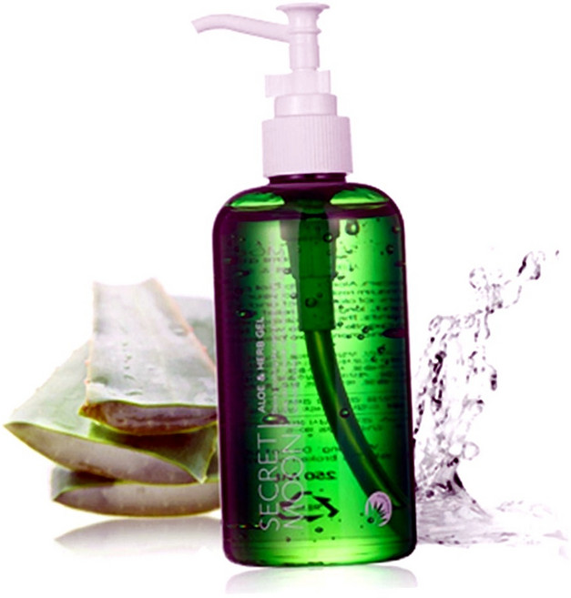 아우딘퓨쳐스 허브젤 알로에허브 시크릿문 알로에 마사지 보습 250ml, 1개