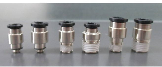 PISCO 快速接頭 內六角直型接頭, 1個, POC6 (外徑6mm),-M5 (-約4.9mm)