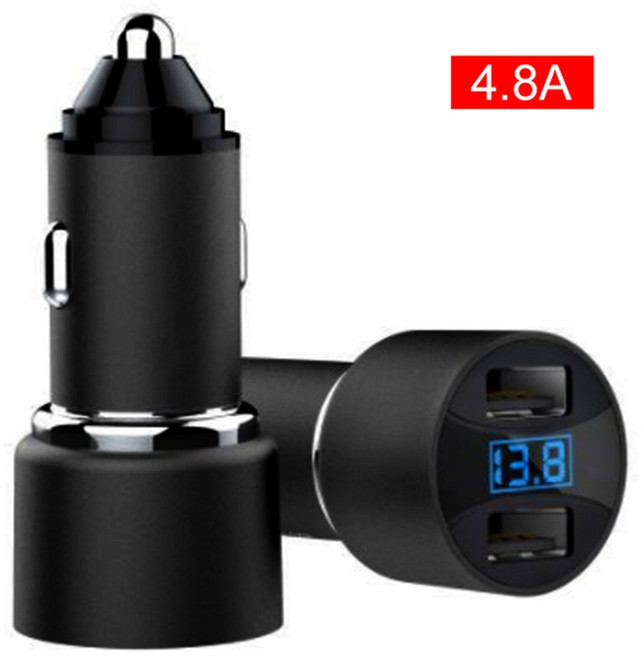 전기차충전케이블 전기차충전기설치 가정용전기차충전기 급속충전기 충 담배 라이터 스마트 폰 usb 어댑터 휴대 전화 충 듀얼, 4.8a, 1개