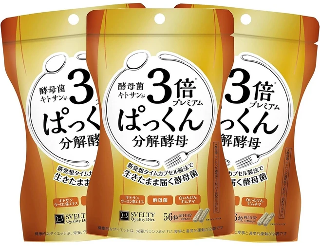 서플리먼트 スベルティ (SVELTY) 【3개 세트】스베르티 3배 파쿤 효모 프리미엄 56알×3 B075ZHL75X, 3개, 56정 - 쿠팡