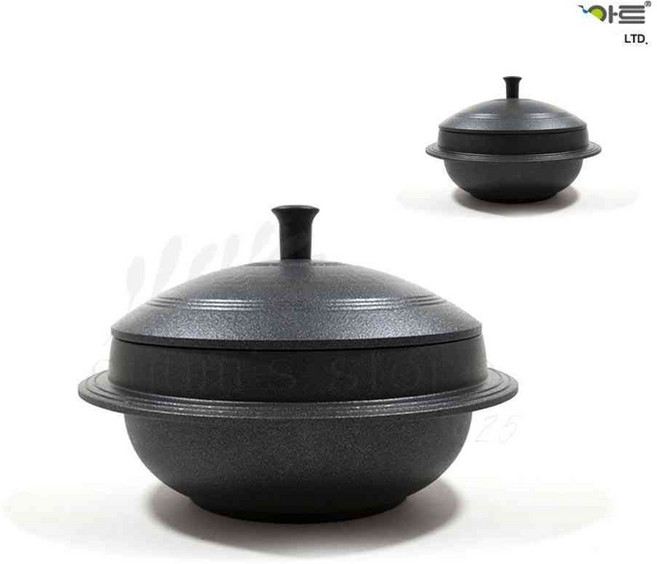 키친아트 통주물 가마솥 20cm 식당 밥짓기 전골 찜요리 가정