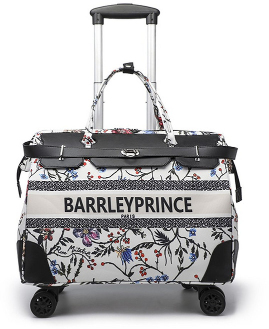 바렐리 기내용 캐리어 트롤리 더플백 저소음 4휠 트롤리백 보스턴 골프 여행 보조가방