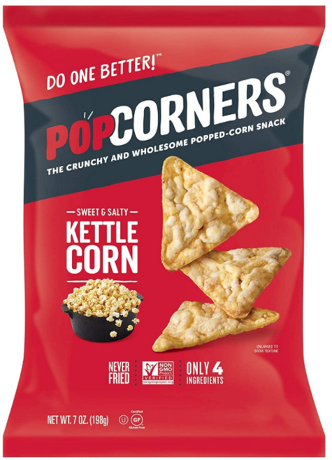 Popcorners 카니발 케틀 팝트 콘 칩, 198g, 4개