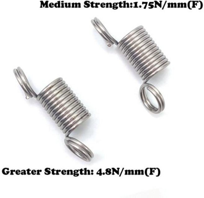 트러스트마스터 조이스틱 Thrustmaster TFRP 플라잉 페달 업그레이드 스프링 방향타 수정 교체 부품 강화, 1.75N and 4.8N, 1개