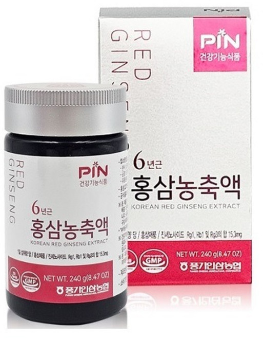 황풍정 풍기 인삼 농협 6년근 홍삼 농축액 홍삼근 100%, 1개, 240g