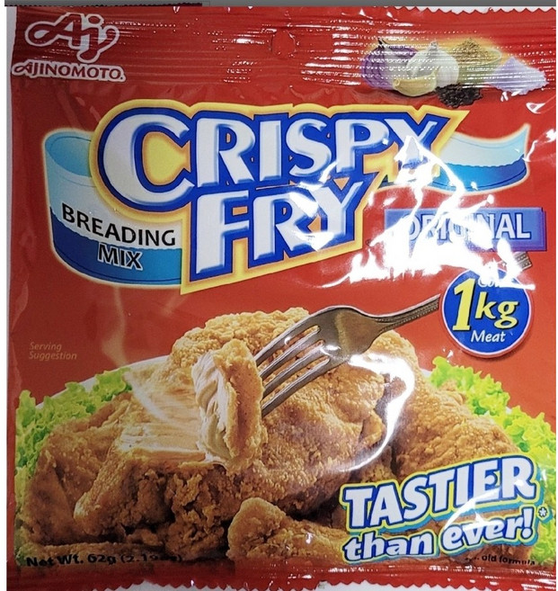 필리핀 튀김가루 / 치킨가루 / CRISPY FRY (ORIGINAL / GARLIC / SPIC), 오리지날(ORIGINAL), 1개, 62g